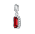 Lab Grown Ruby and Diamond Pendant