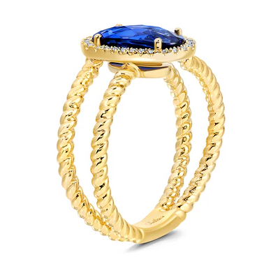 Lab Grown Sapphire Ring