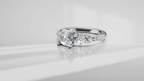Starlight Cluster Accent Engagement Ring [Made to Order]