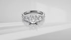 Starlight Cluster Accent Engagement Ring [Made to Order]