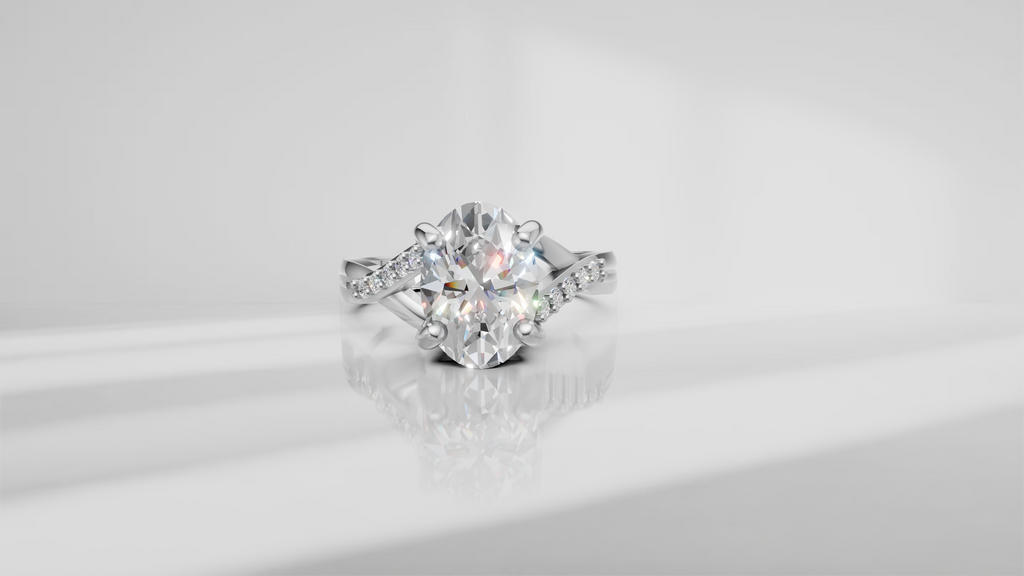 Split Shank Diamond Engagement Ring [Made to Order]