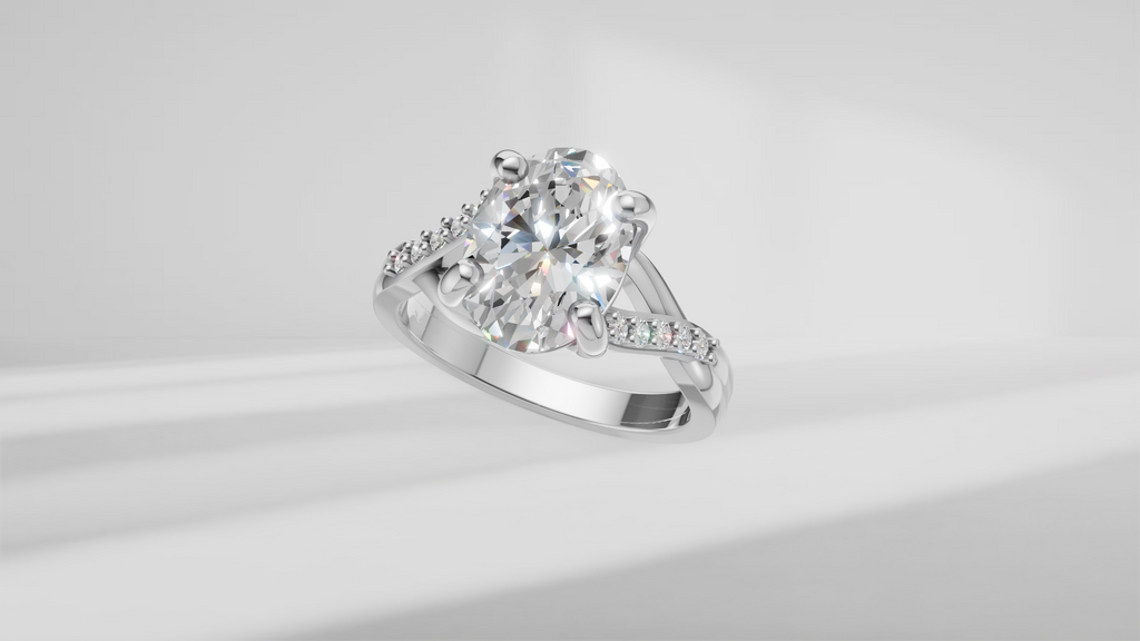 Split Shank Diamond Engagement Ring [Made to Order]