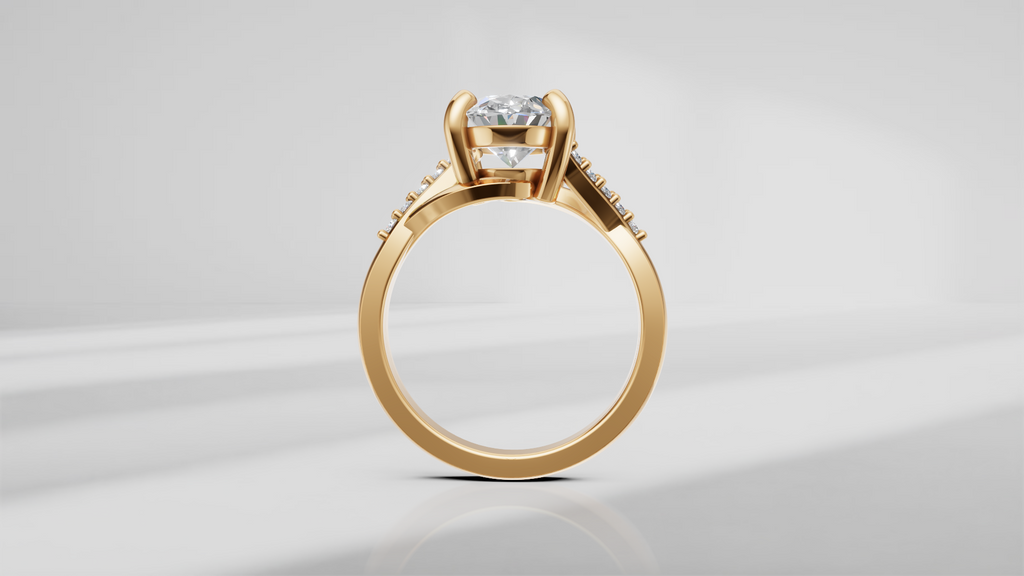 Split Shank Diamond Engagement Ring [Made to Order]