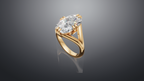 Split Shank Compass Prong Engagement Ring [Made to Order]