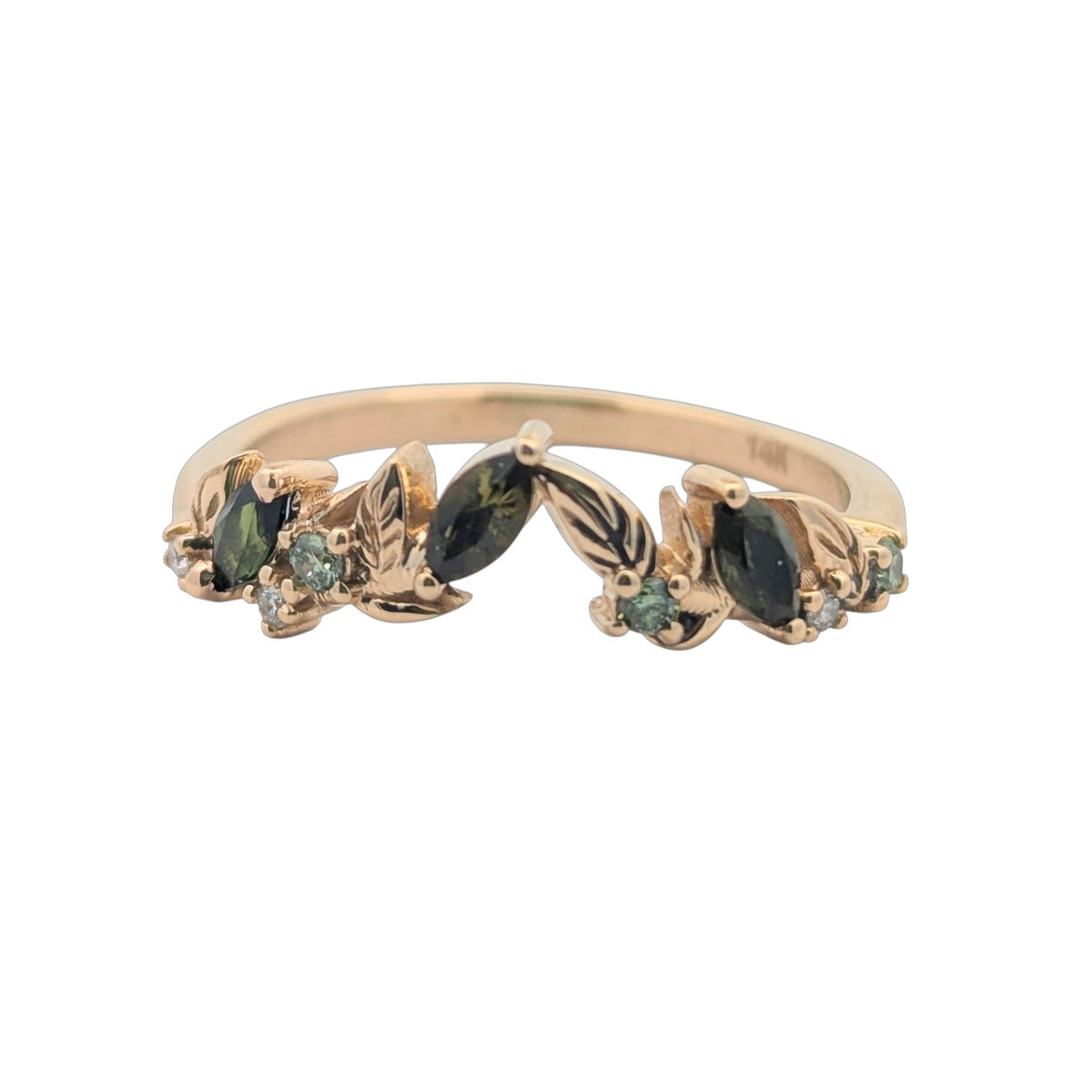 Floral Inspired Wedding Band [Made to Order]