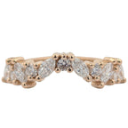 Contour Marquise and Round Diamond Band [Made to Order]