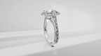 Vintage-Inspired Engagement Ring with Engraving [Made to Order]