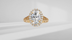 Vintage-Inspired Engagement Ring with Engraving [Made to Order]