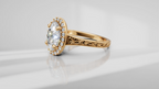 Vintage-Inspired Engagement Ring with Engraving [Made to Order]
