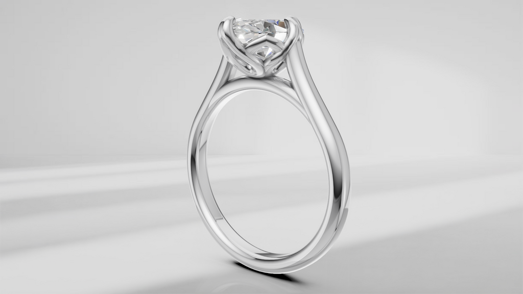 Tulip Solitaire Engagement Ring [Made to Order]