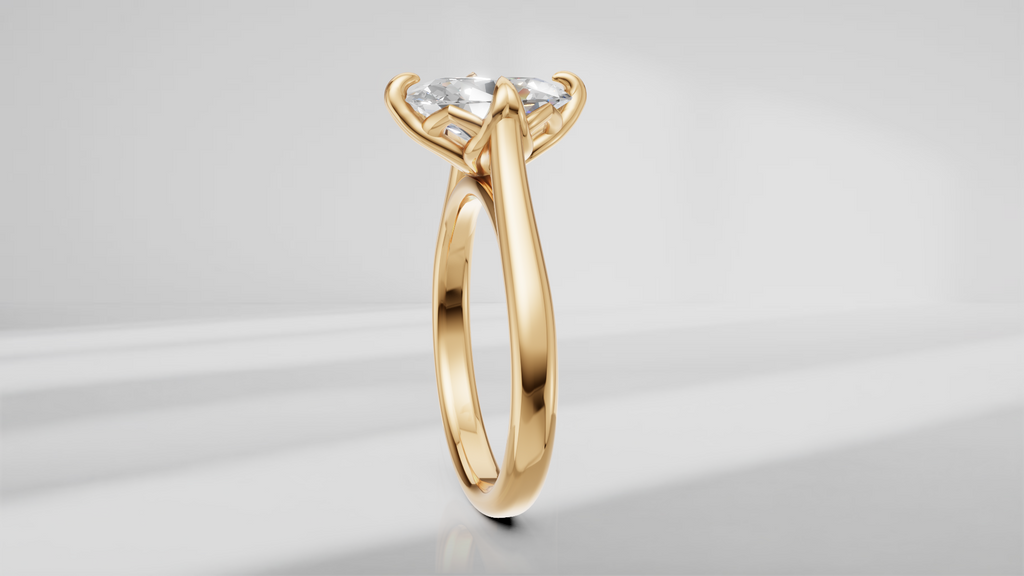 Tulip Solitaire Engagement Ring [Made to Order]