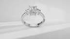 Five Stone Geometric Baguette Engagement Ring [Made to Order]