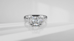 Five Stone Geometric Baguette Engagement Ring [Made to Order]