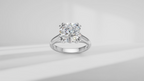 Double Prong Solitaire Engagement Ring [Made to Order]