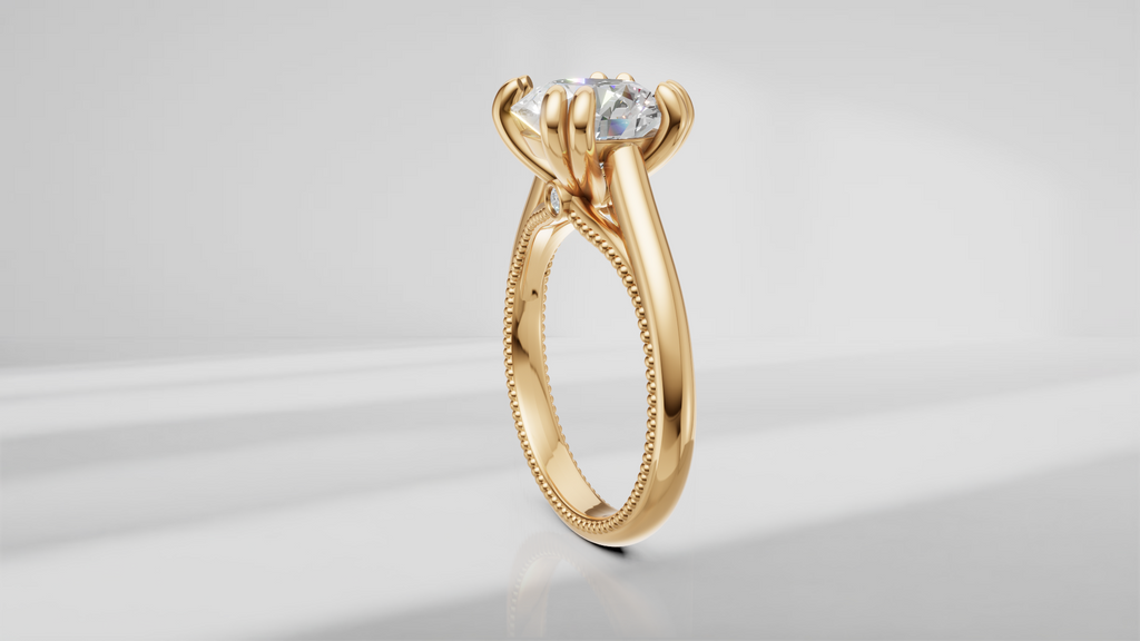 Double Prong Solitaire Engagement Ring [Made to Order]