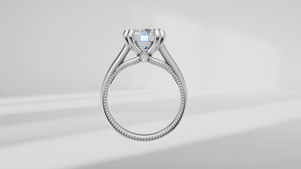 Double Prong Solitaire Engagement Ring [Made to Order]