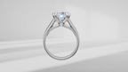 Double Prong Solitaire Engagement Ring [Made to Order]