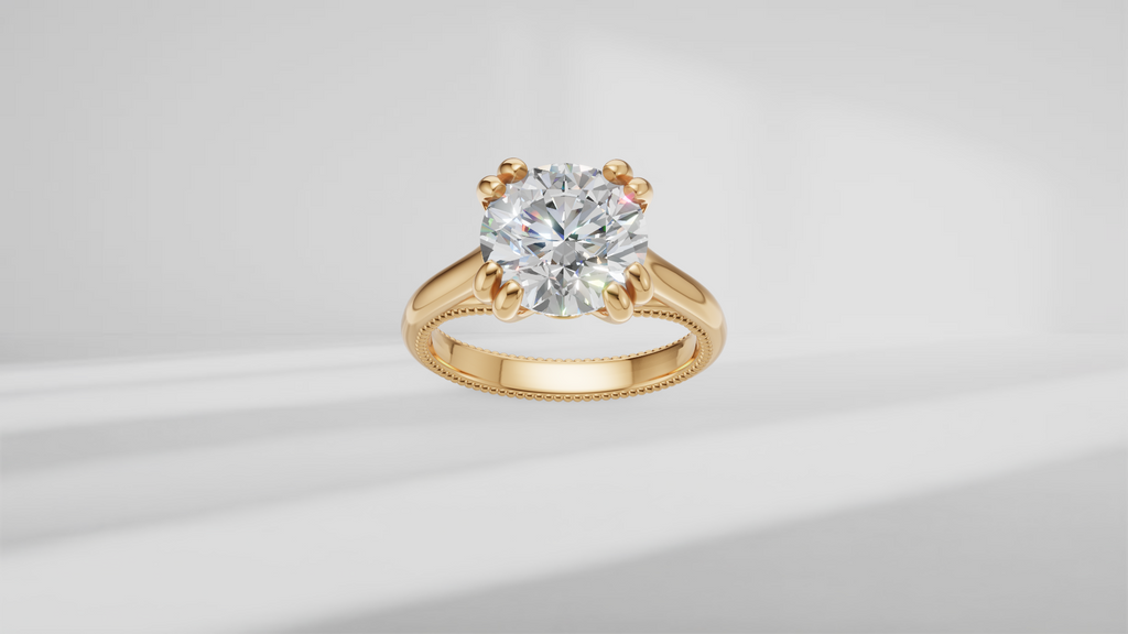 Double Prong Solitaire Engagement Ring [Made to Order]