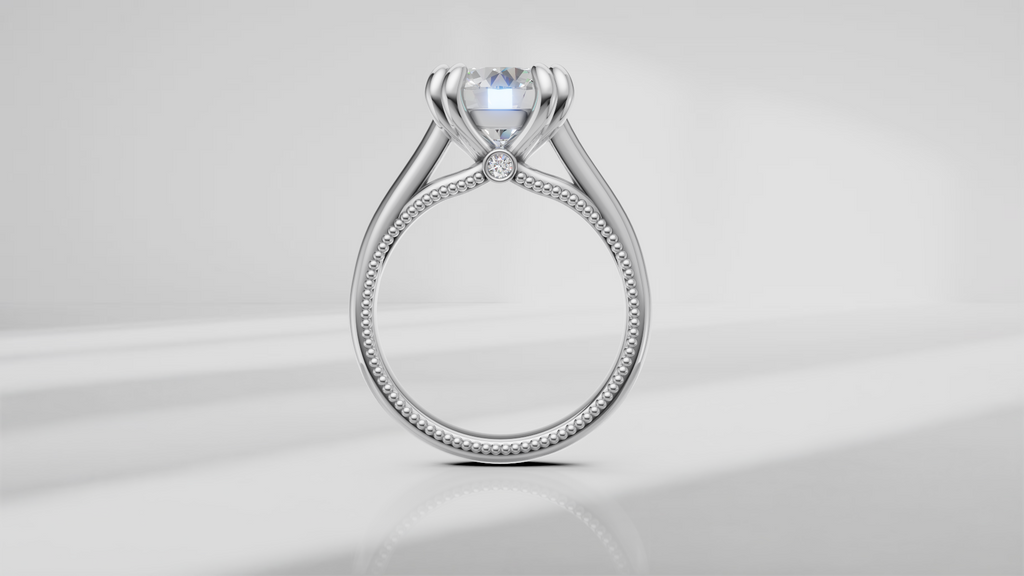 Double Prong Solitaire Engagement Ring [Made to Order]