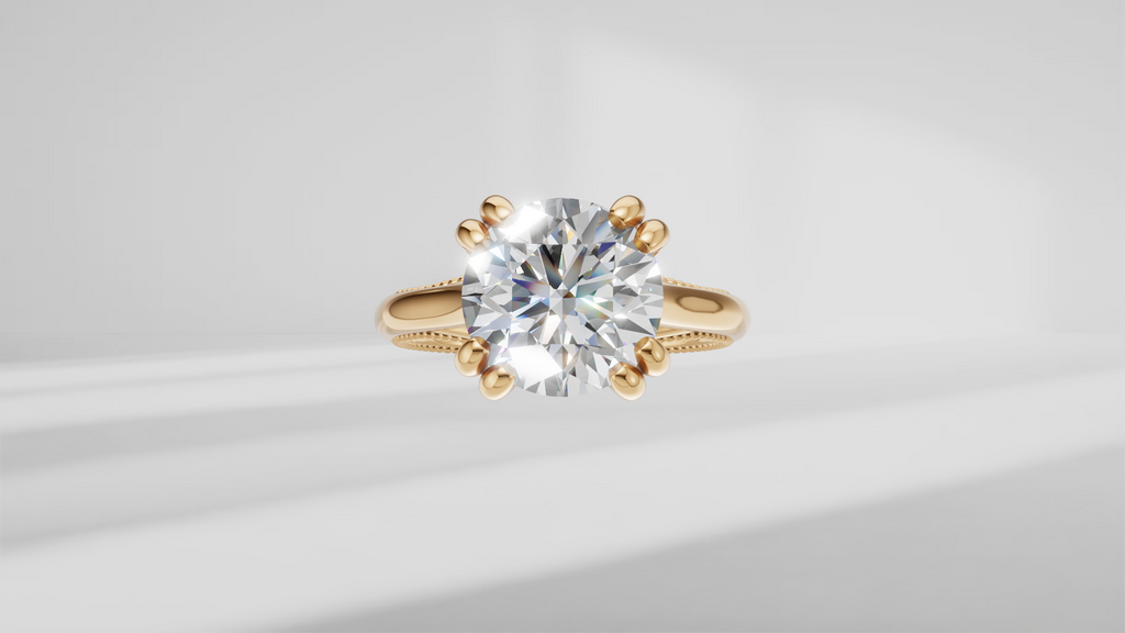 Double Prong Solitaire Engagement Ring [Made to Order]
