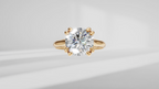 Double Prong Solitaire Engagement Ring [Made to Order]