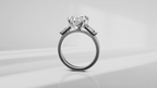 Arrow Marquise and Baguette Engagement Ring [Made to Order]