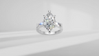 Arrow Marquise and Baguette Engagement Ring [Made to Order]