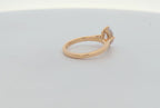 14K Gold Oval Solitaire with Hidden Halo [Made to Order]