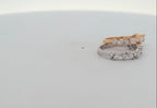 Marquise and Round Diamond Ring in 14k White Gold