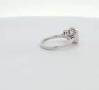 Three Stone 14K Gold Bezel Set Emerald-Cut Engagement Ring [Made to Order]