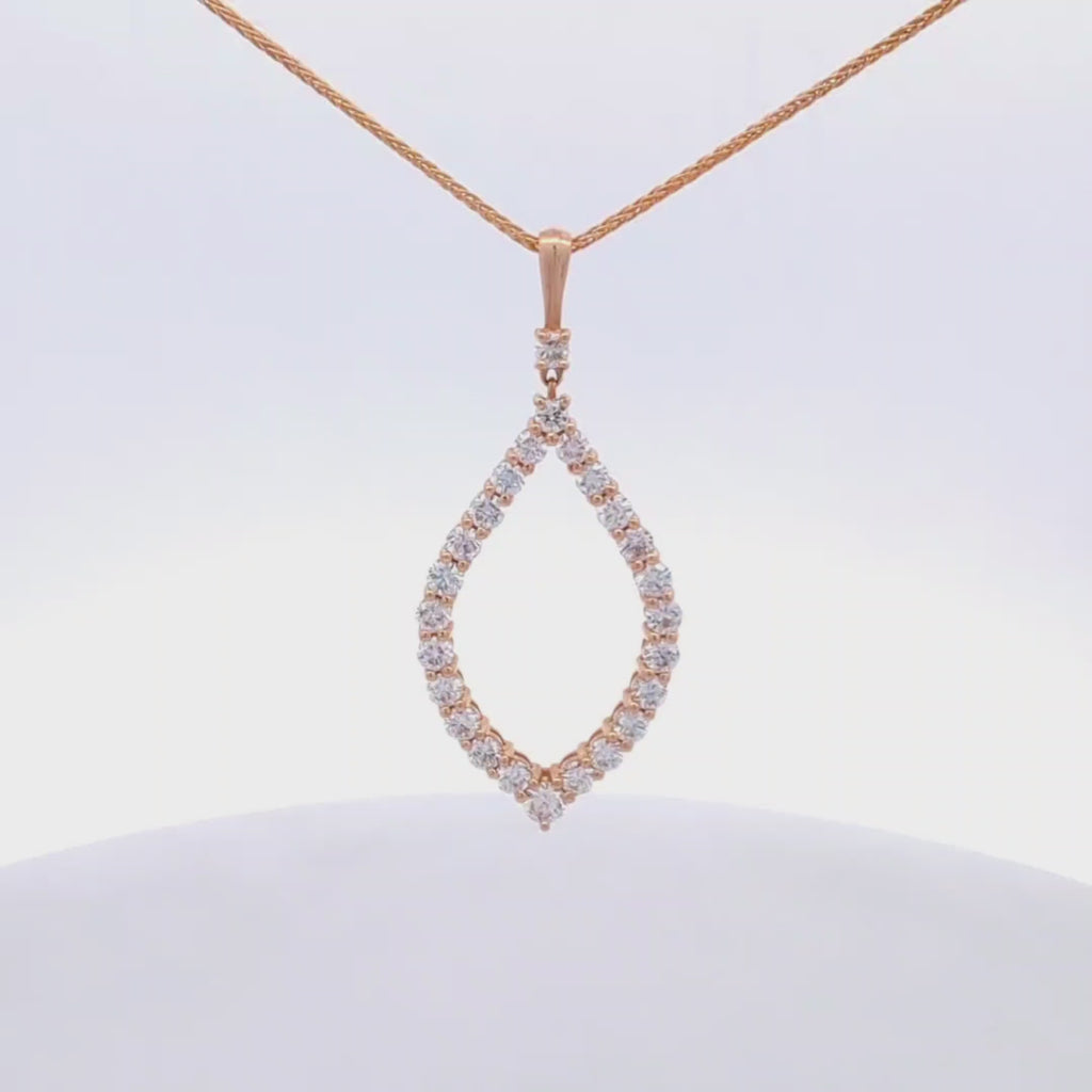 14k Yellow Gold Lab Grown Diamond Pendant
