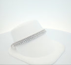 14K White Gold Natural Diamond Tennis Bracelet