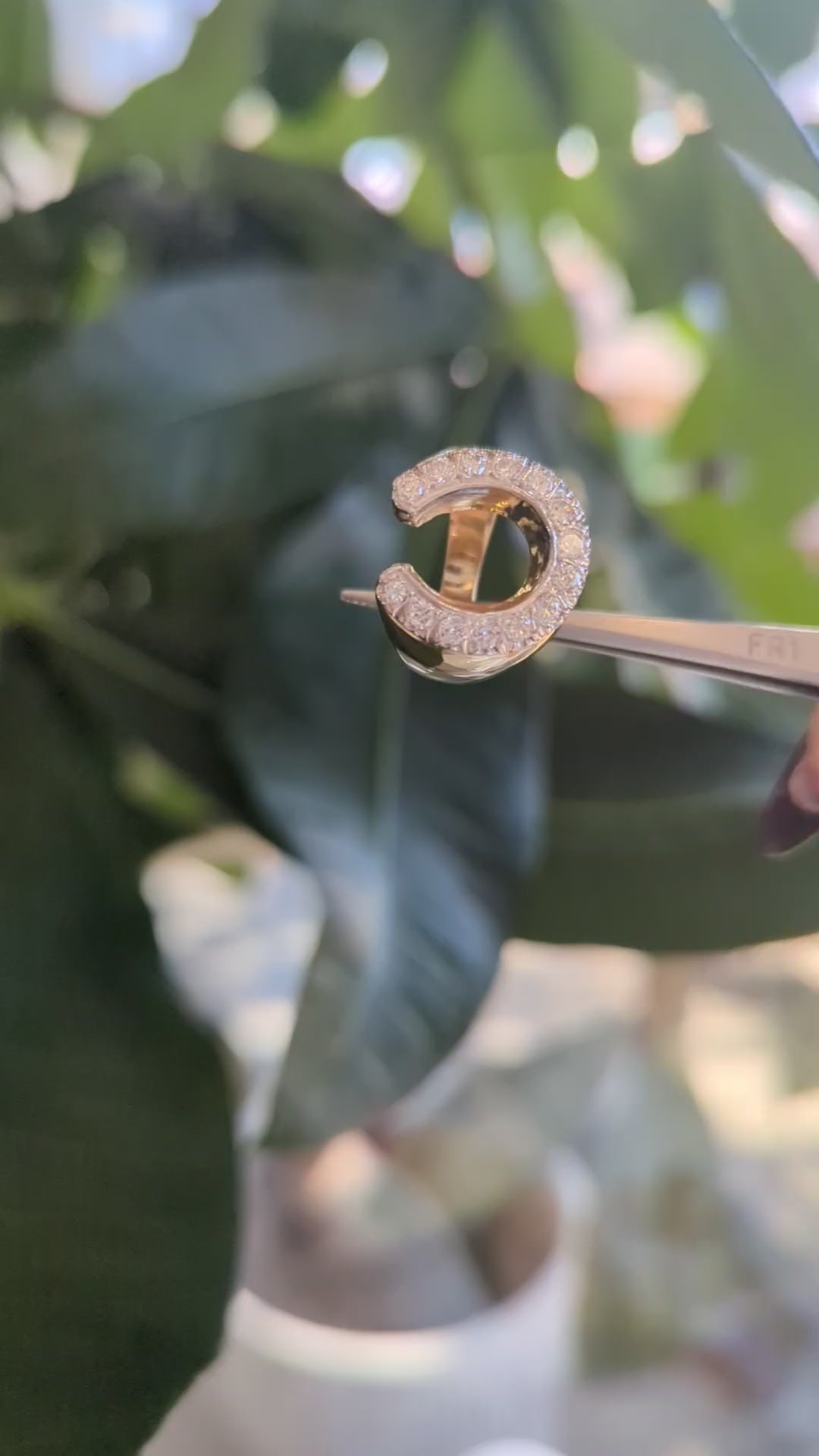 Vintage Gold and Diamond Horseshoe Ring