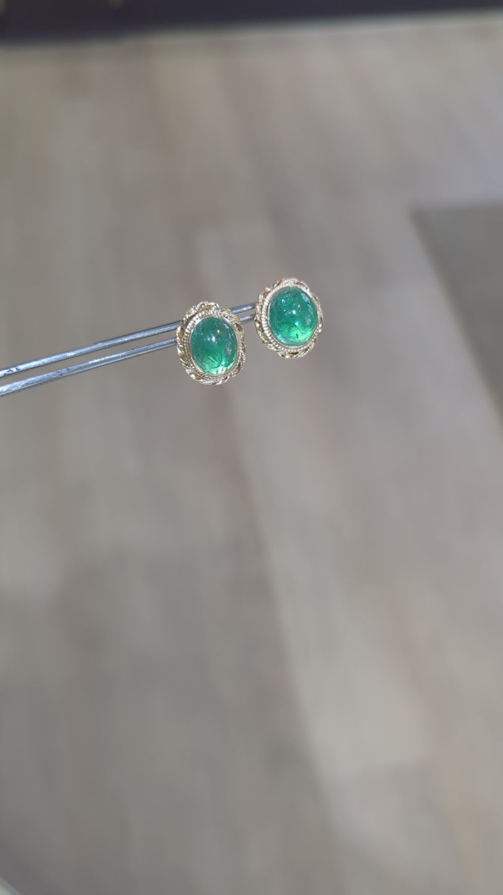 Vintage Emerald Earrings