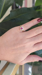 Vintage Ruby and Diamond Ring