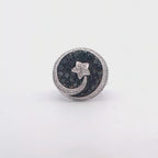 Vintage Black and White Diamond Star Ring