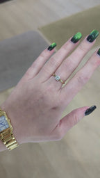 14K Yellow Gold Solitaire Diamond Engagement Ring