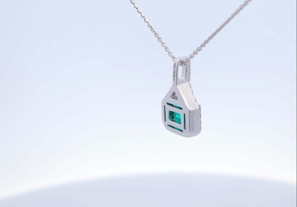 Lab Grown Emerald Necklace