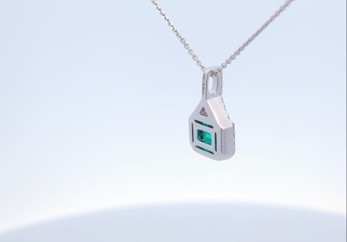 Lab Grown Emerald Necklace