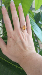 14k Yellow Gold and Citrine Ring