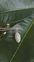 Vintage Opal and Diamond Pendant
