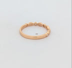 Dainty Marquise & Round-Shaped Millgrain Wedding Band