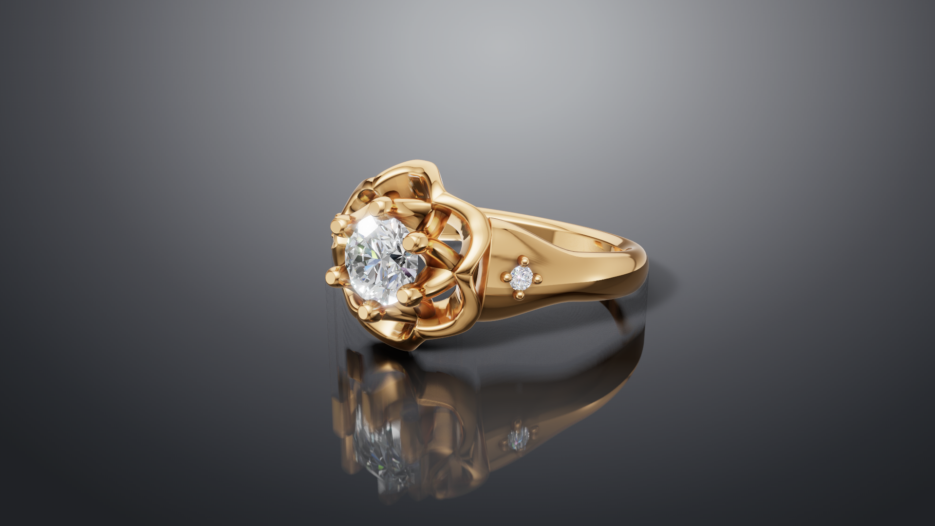 Vintage Inspired Engagement Ring [Made to Order]