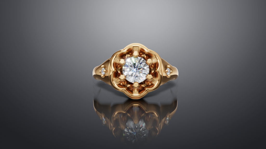 Vintage Inspired Engagement Ring [Made to Order]