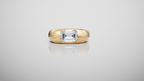 Signet Style East-West Engagement Ring [Made to Order]