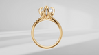 Tulip Head Marquise Shape Engagement Ring [Made to Order]