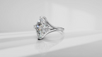 Tulip Head Marquise Shape Engagement Ring [Made to Order]