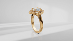 Floral Halo Engagement Ring [Made to Order]